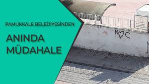 Pamukkale Belediyesinden anında müdahale