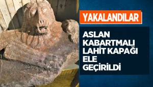 Roma dönemine ait aslan lahidini satamadan yakalandılar