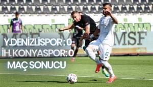 Süper Lig: Denizlispor: 0 - Konyaspor: 0 (Maç sonucu)