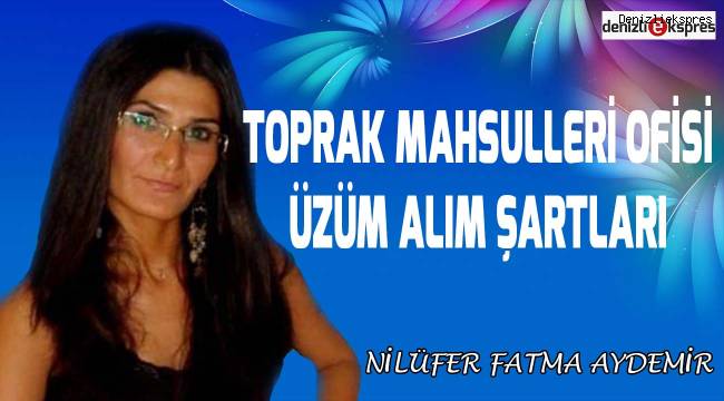 Toprak Mahsulleri Ofisi Üzüm Alım Şartları
