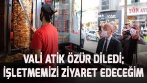 Vali Atik özür diledi