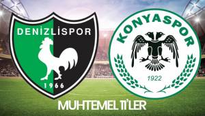 Y. Denizlispor - İH. Konyaspor ilk on birler