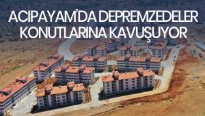 Acıpayam’da depremzedeler için yapılan TOKİ konutları sahiplerine kavuştu
