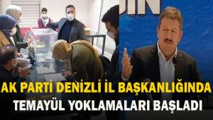 AK Parti Denizli İl Başkanlığında temayül yoklamaları başladı