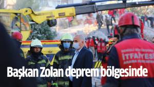 Denizli Büyükşehir Belediye Başkanı Zolan, İzmir’de deprem bölgesinde