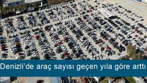 Denizli’de araç sayısı 1 yılda yüzde 3,5 arttı