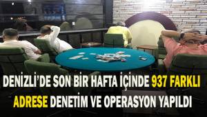 Denizli’de bir haftada 937 farklı adreste denetim ve operasyon gerçekleştirildi
