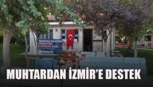 Denizli’de mahalle muhtarı vatandaşlarla deprem bölgesine yardım gönderdi