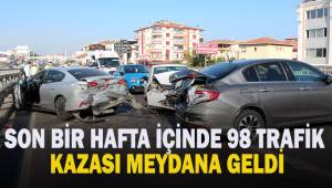 Denizli’de son bir hafta içerisinde 98 trafik kazası meydana geldi