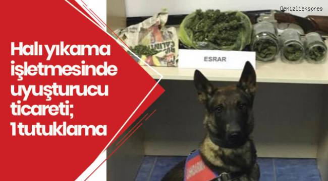 Halı yıkama işletmesinde uyuşturucu ticareti; 1 tutuklama