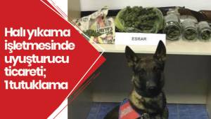 Halı yıkama işletmesinde uyuşturucu ticareti; 1 tutuklama