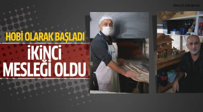 Hobi olarak başladığı ahşap işlemeciliği ikinci mesleği oldu