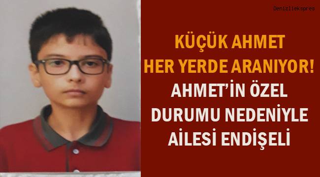 Küçük Ahmet her yerde aranıyor!
