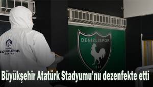 Maç öncesi Büyükşehir, Atatürk Stadyumu’nu dezenfekte etti