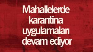 Mahallelerde karantina uygulamaları devam ediyor