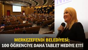 Merkezefendi Belediyesi 100 öğrenciye daha tablet hediye etti