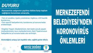 Merlezefendi Belediyesi'nden koronavirüs önlemleri