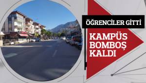 Öğrenciler gitti, kampüs boş kaldı
