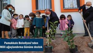 Pamukkale Belediyesi'nden Milli Ağaçlandırma Günü'ne destek