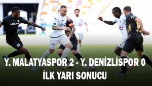 Süper Lig: Yeni Malatyaspor: 2 - Denizlispor: 0 (İlk yarı