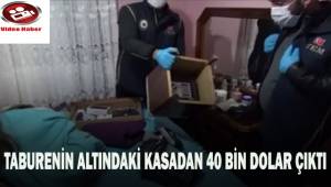 Taburenin altındaki kasadan 40 bin dolar çıktı