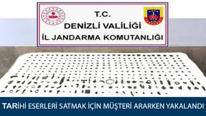 Tarihi eserleri satmak için müşteri ararken yakalandı