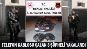Telefon kablosu çalan ve 43 kişiyi mağdur eden 3 şüpheli tutuklandı