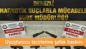 Uyuşturucu tacirlerine şafak baskını