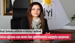 Akışık Sarıkamış şehitlerini ve Kubilay'ı unutmadı