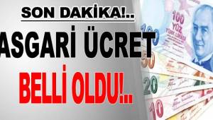 Asgari ücret belli oldu