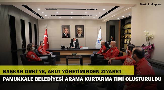 Başkan Örki’ye, Akut yönetiminden ziyaret