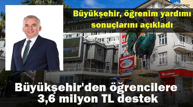 Büyükşehir, öğrenim yardımı sonuçlarını açıkladı.