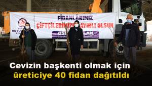 Cevizin başkenti olmak için üreticiye 40 fidan dağıtıldı