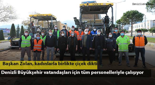 Denizli Büyükşehir vatandaşları için tüm personelleriyle çalışıyor