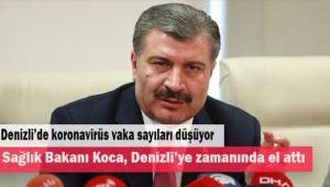Denizli'de koronavirüs vaka sayıları düşüyor