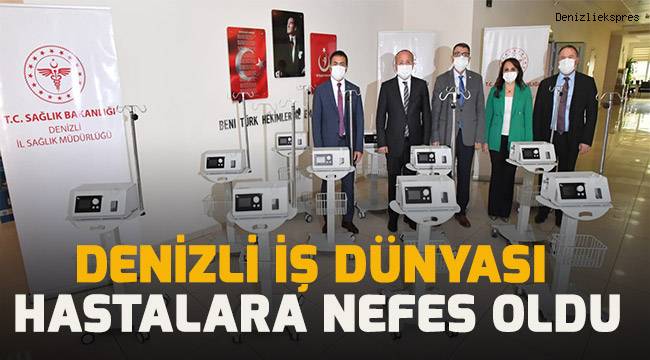 Denizli iş dünyası hastalara nefes oldu
