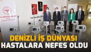Denizli iş dünyası hastalara nefes oldu