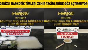 Denizli narkotik timleri zehir tacirlerine göz açtırmıyor