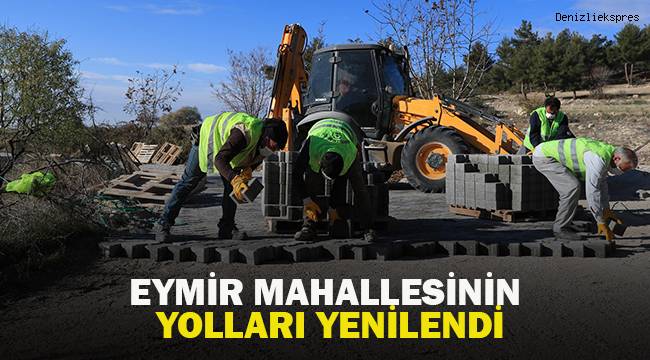 EYMİR MAHALLESİNİN YOLLARI YENİLENDİ