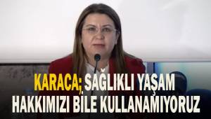 Karaca; sağlıklı yaşam hakkını bile kullanamıyoruz