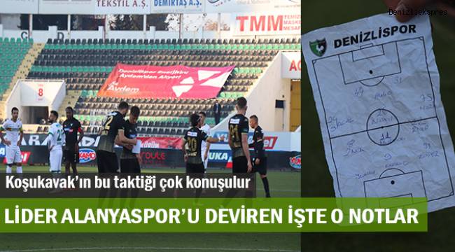 Koşukavak’tan çok konuşulacak yazılı taktik notları