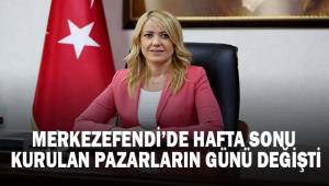 Merkezefendi'de hafta sonu kurulan pazarların günü değişti
