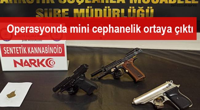 Operasyonda mini cephanelik ortaya çıktı