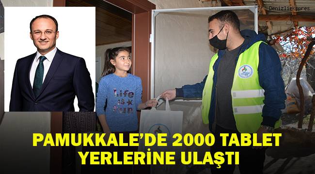 PAMUKKALE’DE 2000 TABLET YERLERİNE ULAŞTI