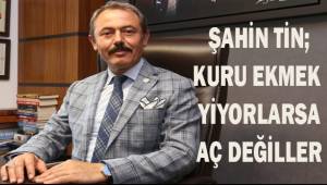 Şahin Tin; Kuru ekmek yiyorlarsa o zaman aç değiller
