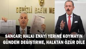 Sancar; Halkı enayi yerine koymayın