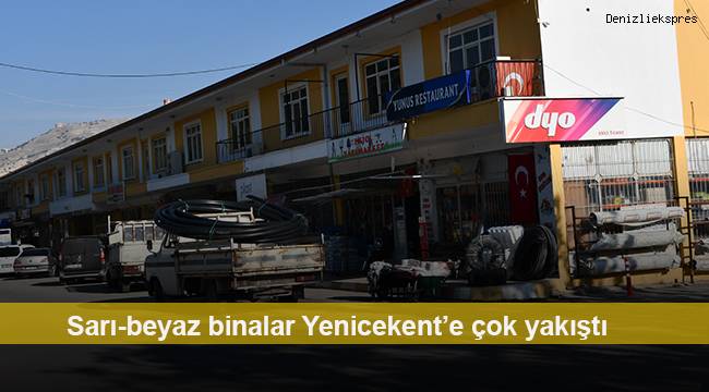 Sarı-beyaz binalar Yenicekent’e çok yakıştı