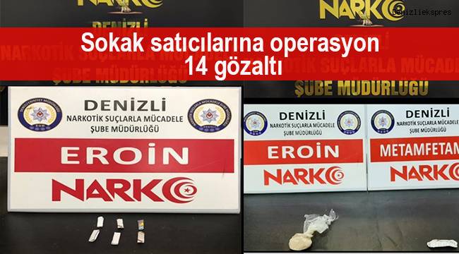 Sokak satıcılarına operasyon: 14 gözaltı