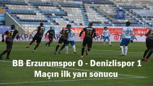 Süper Lig: BB Erzurumspor: 0 - Y. Denizlispor: 1 (İlk yarı)
