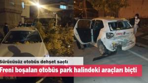 Sürücüsüz otobüs dehşet saçtı